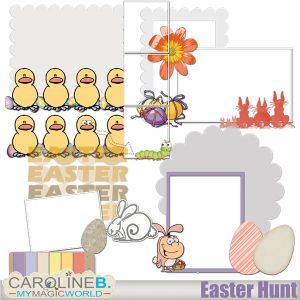 Easter Hunt Cluster Frames