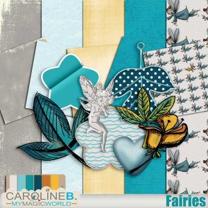 Fairies Digital Scrapbooking kit