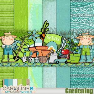 Gardening Full Scrapbooking Kit