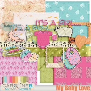 My Baby Love Digital Scrapbooking kit