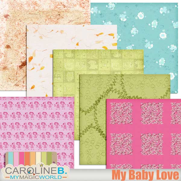My Baby Love Digital Scrapbooking kit - Image 3