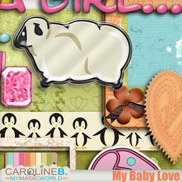 My Baby Love Digital Scrapbooking kit - Image 4