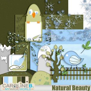 Natural Beauty Digital Scrapbooking kit