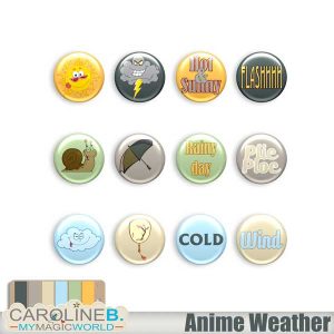 Anime Weather Flairs