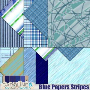 Blue Papers Stripes