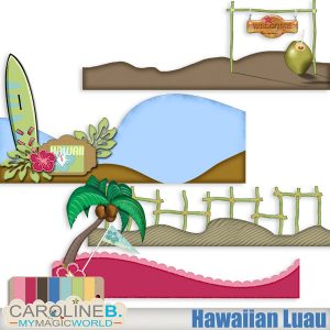 Hawaiian Luau Borders