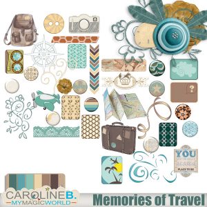 Memories Of Travel Embellishments