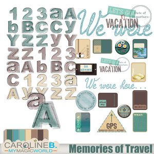 Memories Of Travel Alpha and WordArt