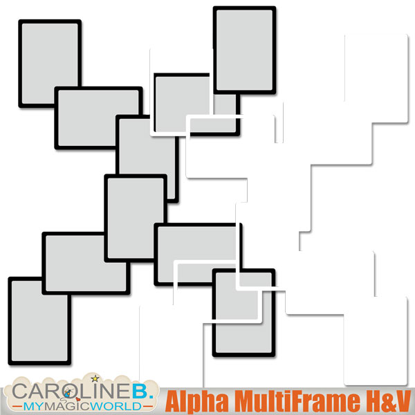 Alpha Multiframes H and V-X
