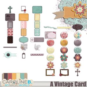 A Vintage Card Embellishments