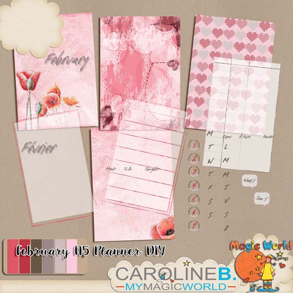 February A5 Planner Do-It-Yourself