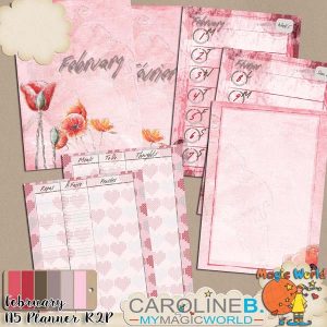 February A5 Planner Ready-2-Print