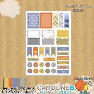 January Planner Stickers Bonus