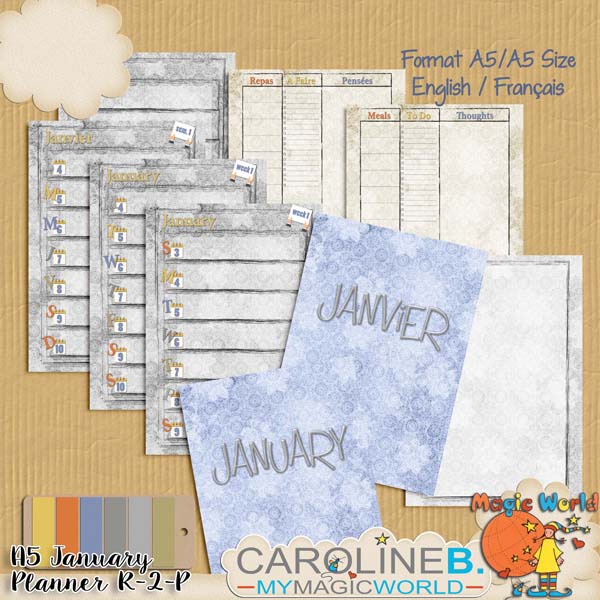 January A5 Planner Ready-2-Print