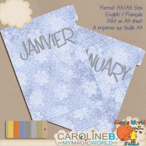 January A5 Planner Divider