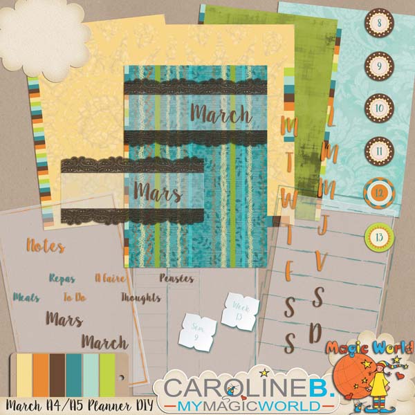 March A4 Planner Do-It-Yourself