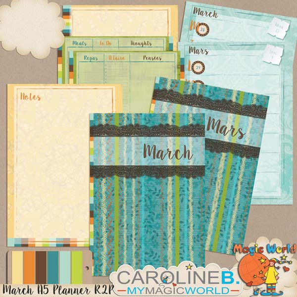 March A5 Planner Ready-2-Print