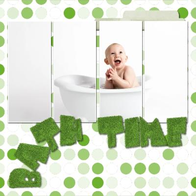 Baby Gaily Green 12x12 Album-002