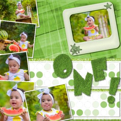 Baby Gaily Green 12x12 Album-003