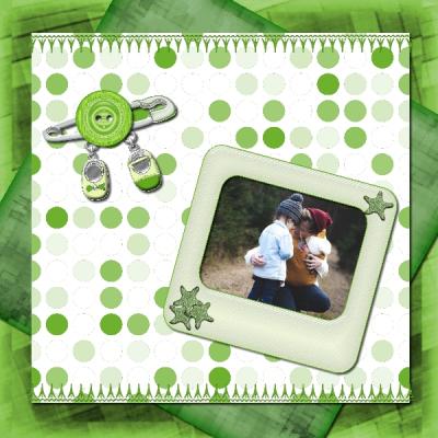 Baby Gaily Green 12x12 Album-004