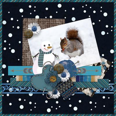 Winter Woolies layout 3